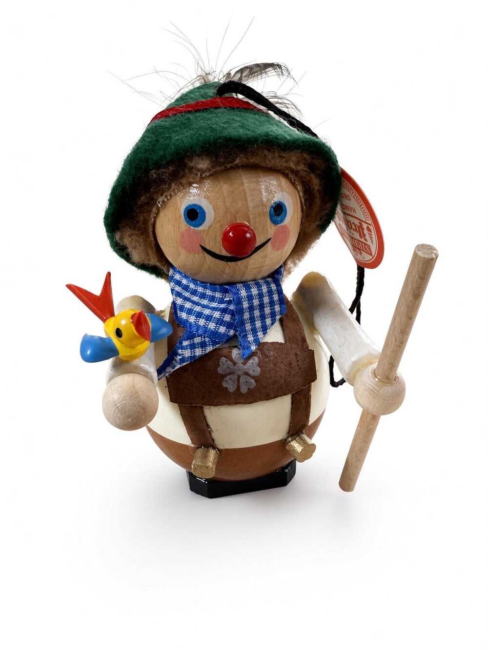 Vintage Steinbach Präsent Boy with Drum Christmas Ornament, German Wood Figure